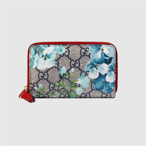 gucci blooms card case|GG Emblem zip card case .